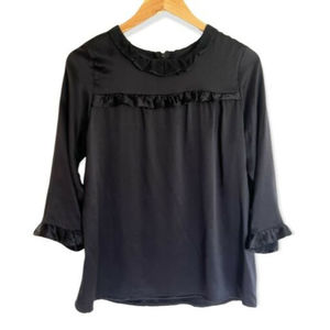 FRANNY EXCLUSIVELY FOR CO-OP BARNEYS NEWYORK SILK BLOUSE..! SIZE S